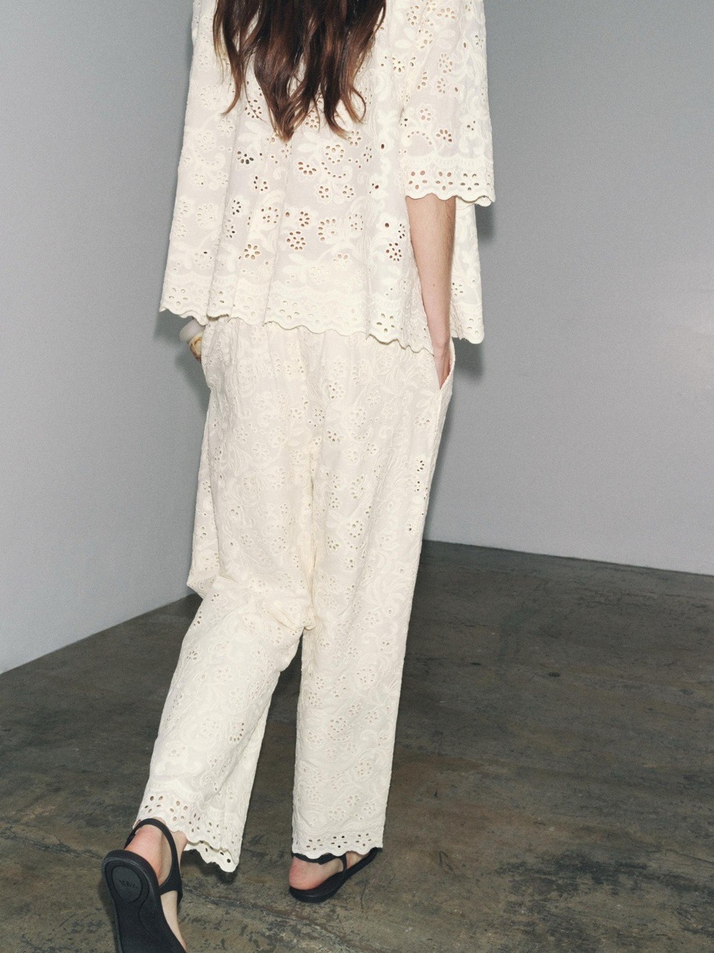 Zara Eyelet Pants